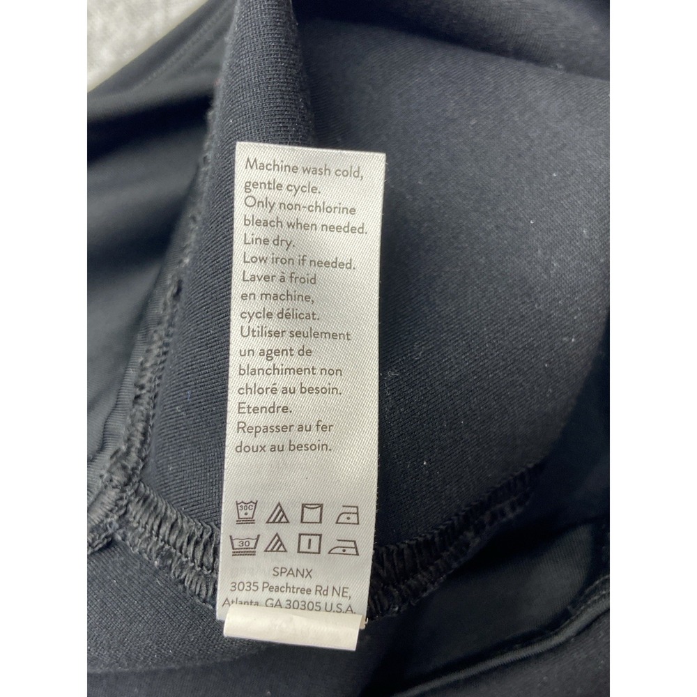 Spanx Leggings Womens Medium Black Skinny Straight Leg High Rise Slimming Pants - Picture 11 of 14
